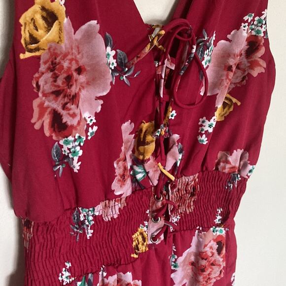Bailey Blue Floral Sexy Dress Sz Small - Picture 5 of 11
